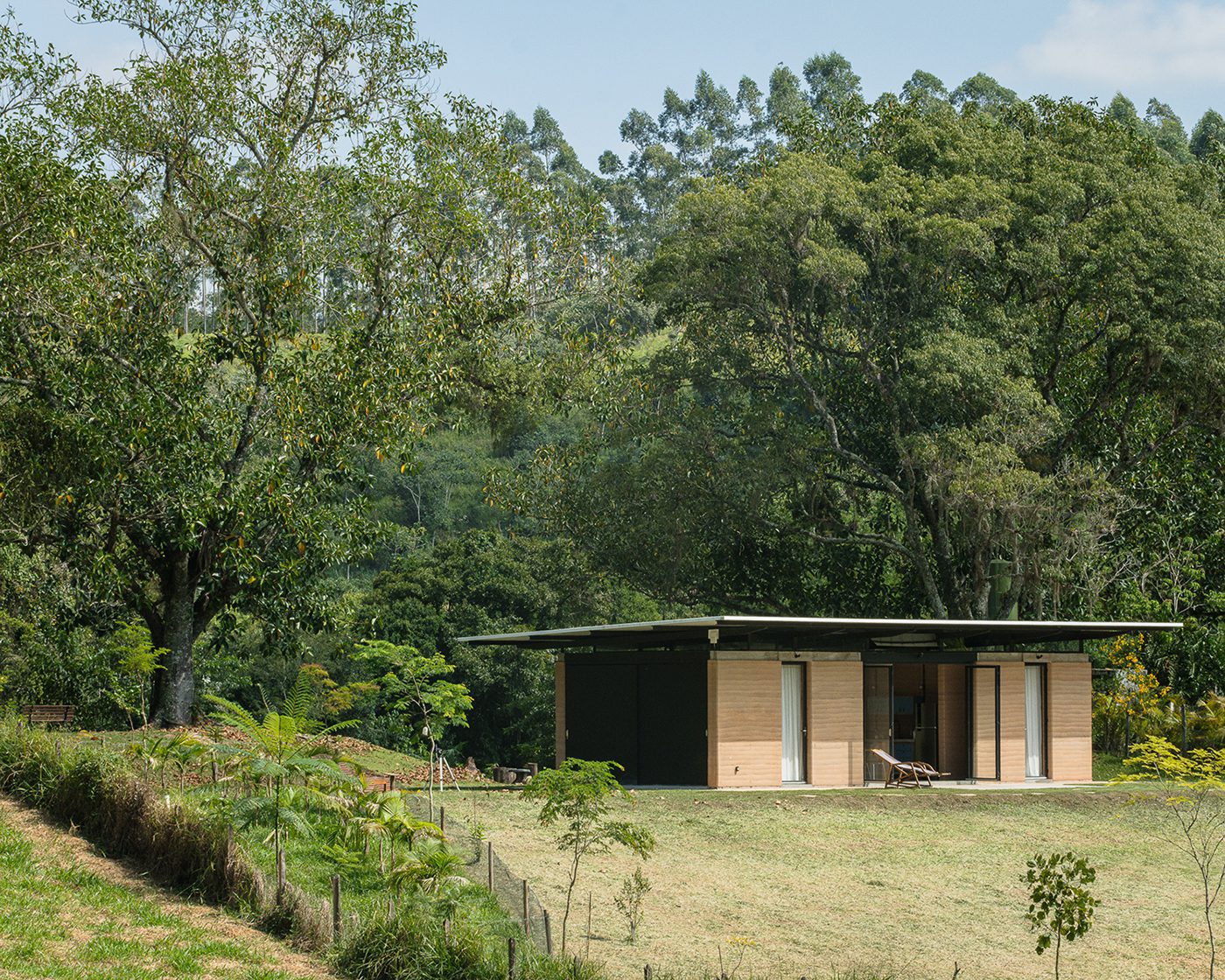 Facade of Guararema House with Trees