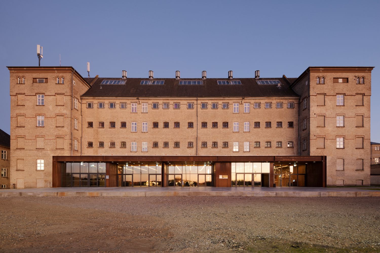 Prison yard of FÆNGSLET
