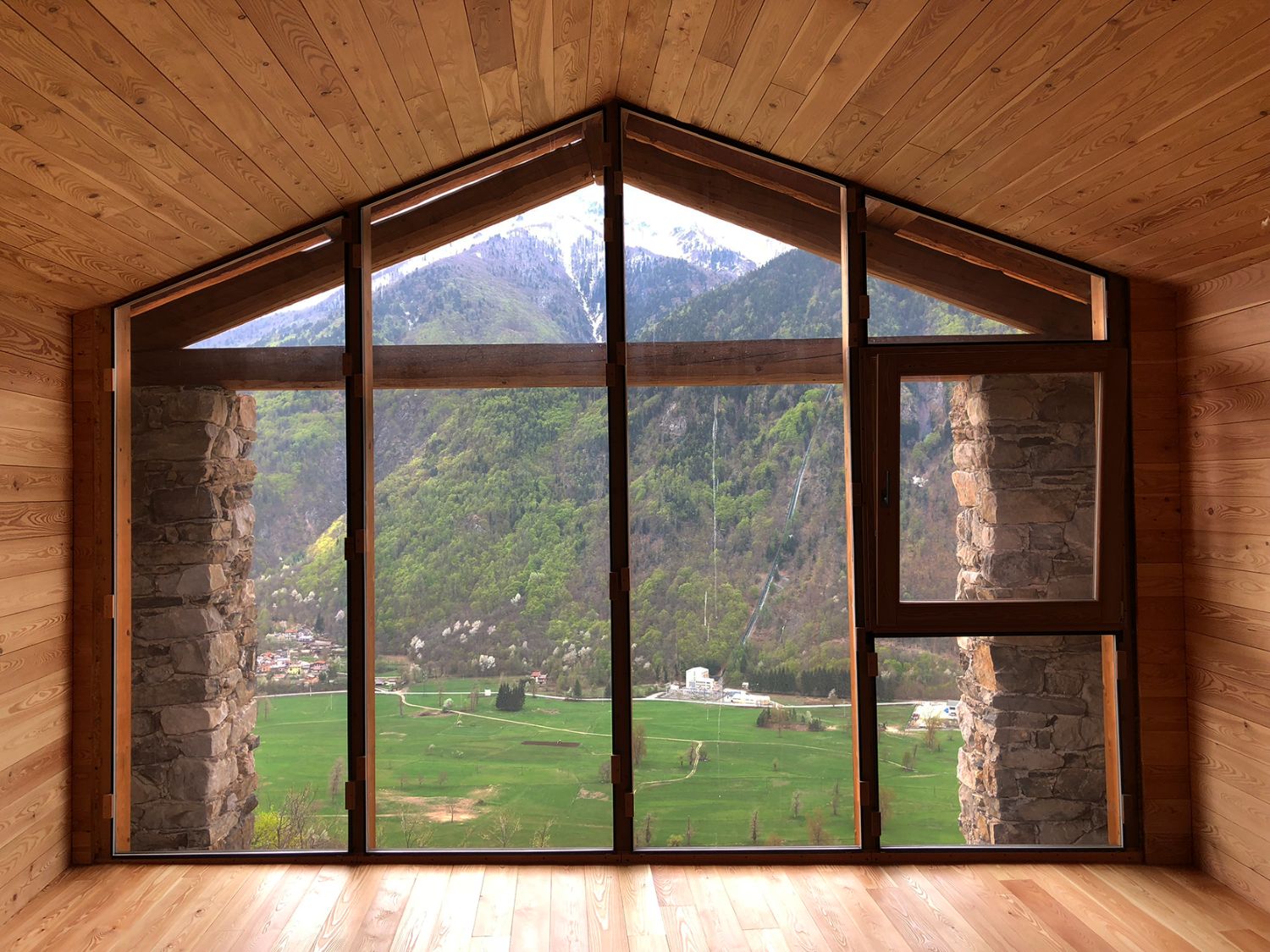 Interior window of La Casa Sulla Valle