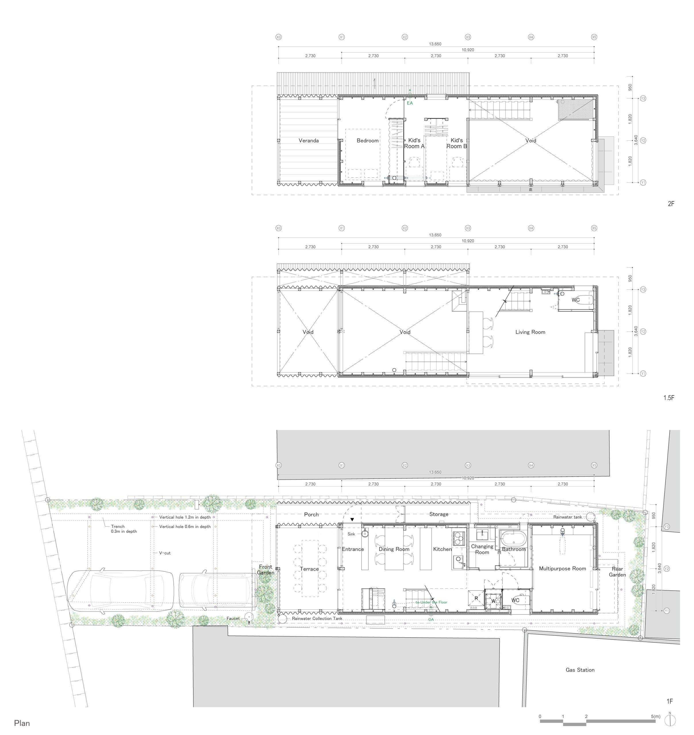 Plan drawing of Minimum House in Toyota