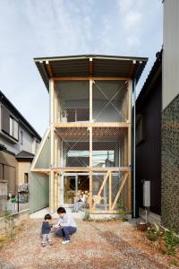 Facade of Minimum House in Toyota