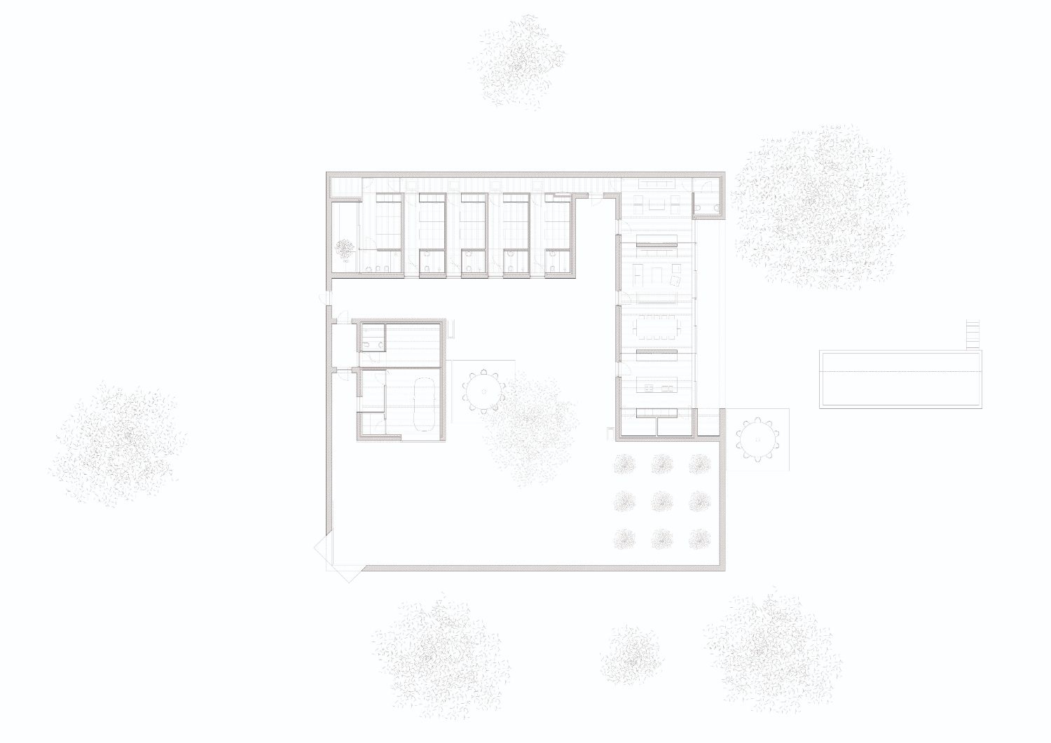 Plan drawing of Casa da Volta
