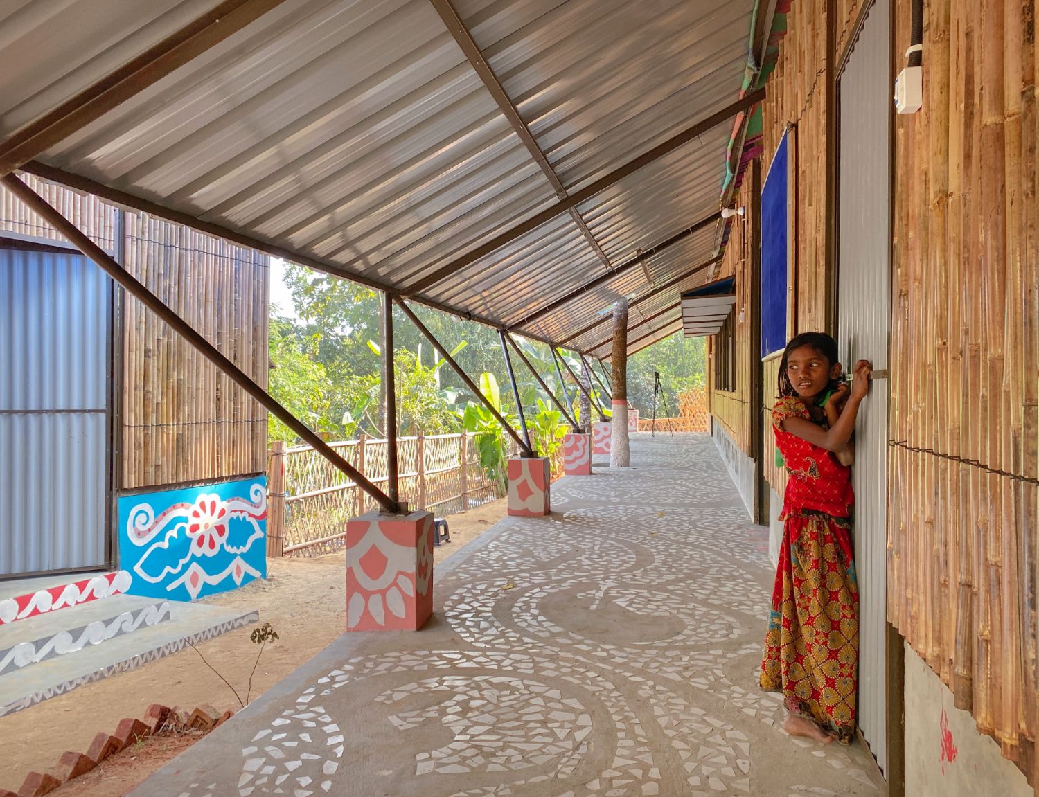 Hindupara Integrated Community Center covered terrace