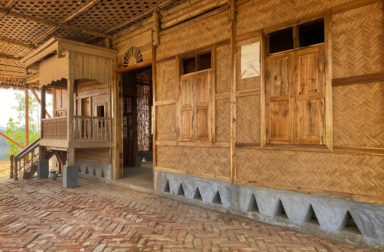 Entry hall of Rohingya Cultural Memory Centre